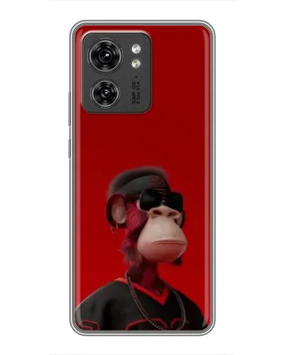 Чехол для Huawei Enjoy 90 Plus с картинкой «Bored Ape в красном»