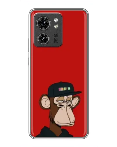 Чехол для Huawei Enjoy 90 Plus с картинкой «Bored Ape — красный фон»