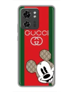Чехол для Huawei Enjoy 90 Plus с картинкой «Gucci — полосы и Микки»