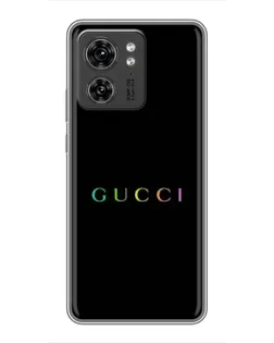 Чехол для Huawei Enjoy 90 Plus с картинкой «Gucci — неоновый минимализм»