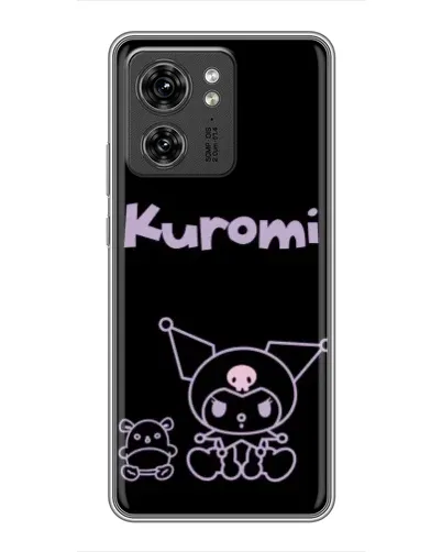 Чехол для Huawei Enjoy 90 Plus с картинкой «Kuromi — черный минимализм»