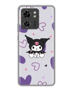 Чехол для Huawei Enjoy 90 Plus с картинкой «Kuromi и лавандовые сердца»
