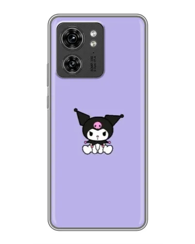 Чехол для Huawei Enjoy 90 Plus с картинкой «Kuromi — фиолетовый минимализм»