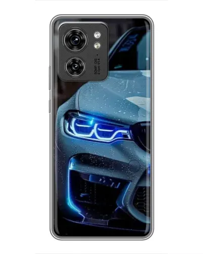 Чехол для Huawei Enjoy 90 Plus с картинкой «Взгляд BMW с синими фарами»