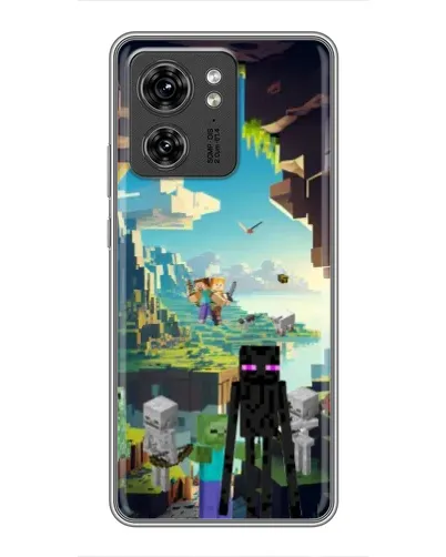 Чехол для Huawei Enjoy 90 Plus с картинкой «Эндермен в лесу»