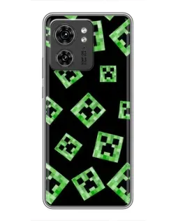 Чехол для Huawei Enjoy 90 Plus с картинкой «Паттерн с криперами»