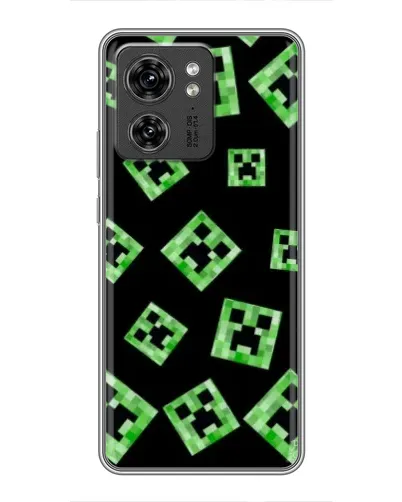 Чехол для Huawei Enjoy 90 Plus с картинкой «Паттерн с криперами»