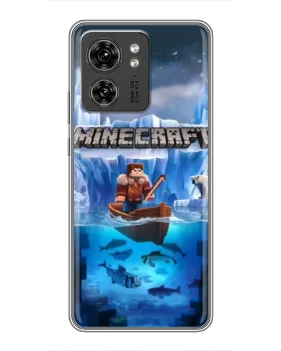 Чехол для Huawei Enjoy 90 Plus с картинкой «Minecraft ледяной мир»