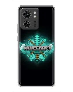 Чехол для Huawei Enjoy 90 Plus с картинкой «Minecraft Diamond лого»