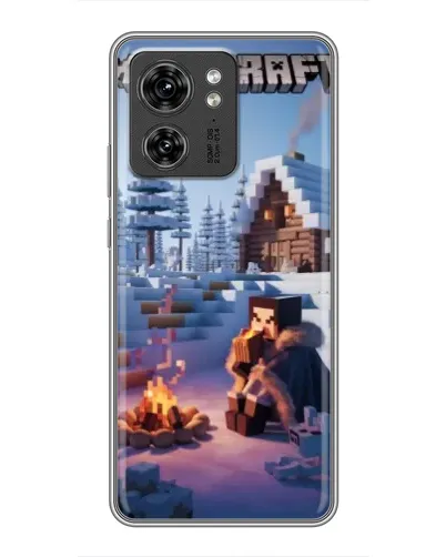 Чехол для Huawei Enjoy 90 Plus с картинкой «Зимний Minecraft»