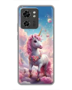 Чехол для Huawei Enjoy 90 Plus с картинкой «Единорог среди облаков»