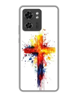 Чехол для Huawei Enjoy 90 Plus с картинкой «Акварельный крест»