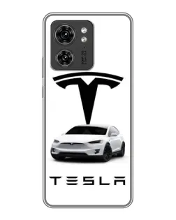 Чехол для Huawei Enjoy 90 Plus с картинкой «Tesla White Style»