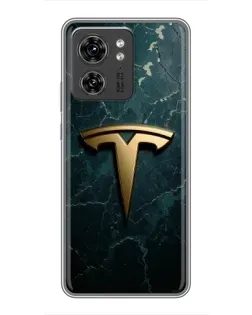 Чехол для Huawei Enjoy 90 Plus с картинкой «Мраморная Tesla Gold»