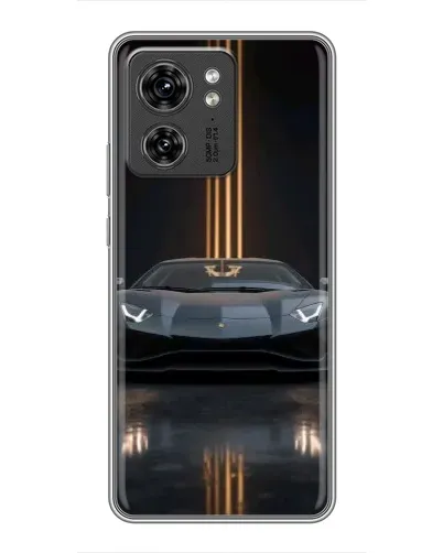 Чехол для Huawei Enjoy 90 Plus с картинкой «Lamborghini золотые линии»
