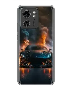 Чехол для Huawei Enjoy 90 Plus с картинкой «Lamborghini дымная эстетика»