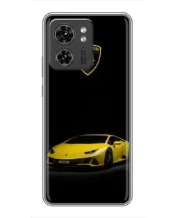 Чехол для Huawei Enjoy 90 Plus с картинкой «Lamborghini желтый акцент»