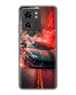 Чехол для Huawei Enjoy 90 Plus с картинкой «Lamborghini красный дым»