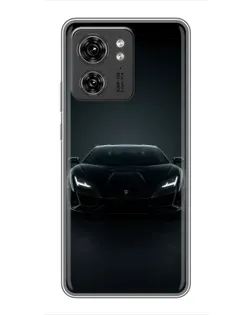 Чехол для Huawei Enjoy 90 Plus с картинкой «Черный Lamborghini Aventador»
