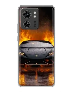 Чехол для Huawei Enjoy 90 Plus с картинкой «Lamborghini в огне»