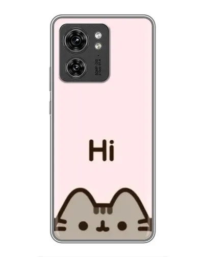 Чехол для Huawei Enjoy 90 Plus с картинкой «Пушин говорит Hi»