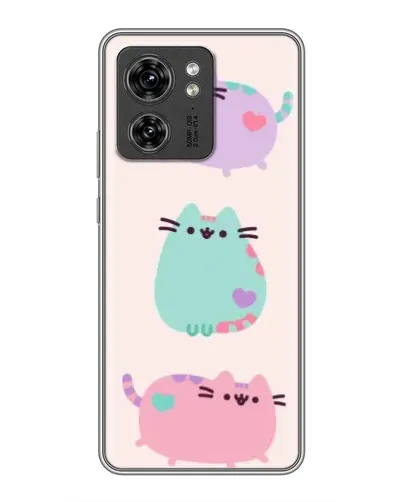 Чехол для Huawei Enjoy 90 Plus с картинкой «Pusheen трио»