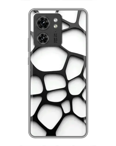 Чехол для Huawei Enjoy 90 Plus с картинкой «Белая объемная сетка»