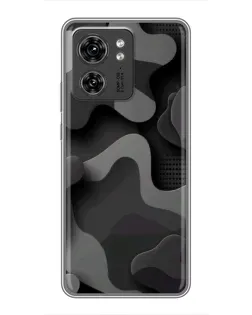 Чехол для Huawei Enjoy 90 Plus с картинкой «Темный абстрактный камуфляж»