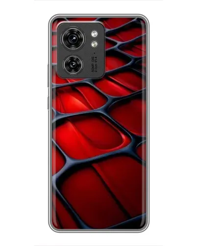 Чехол для Huawei Enjoy 90 Plus с картинкой «Красная глянцевая сетка»