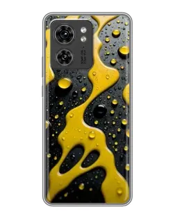 Чехол для Huawei Enjoy 90 Plus с картинкой «Жидкое желтое золото»