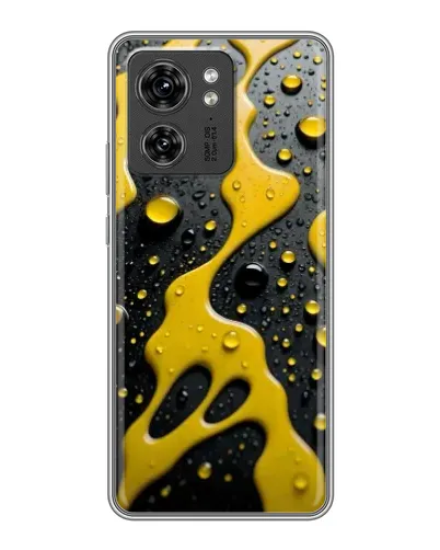 Чехол для Huawei Enjoy 90 Plus с картинкой «Жидкое желтое золото»
