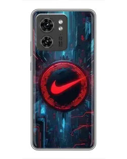 Чехол для Huawei Enjoy 90 с картинкой «Техногенный стиль Nike»