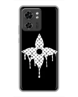 Чехол для Huawei Enjoy 90 с картинкой «Цветочная монограмма»