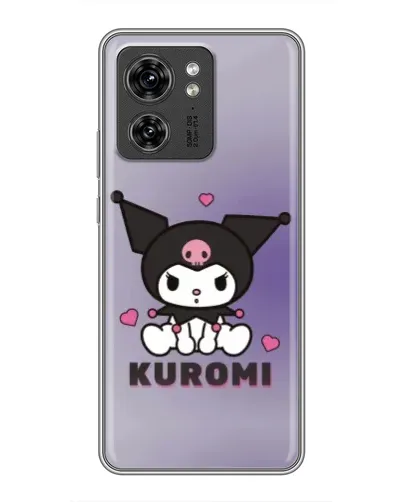 Чехол для Huawei Enjoy 90 с картинкой «Kuromi — фиолетовый арт»
