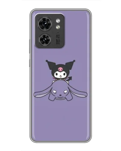 Чехол для Huawei Enjoy 90 с картинкой «Kuromi на лиловом фоне»