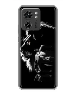 Чехол для Huawei Enjoy 90 с картинкой «BMW и лев»
