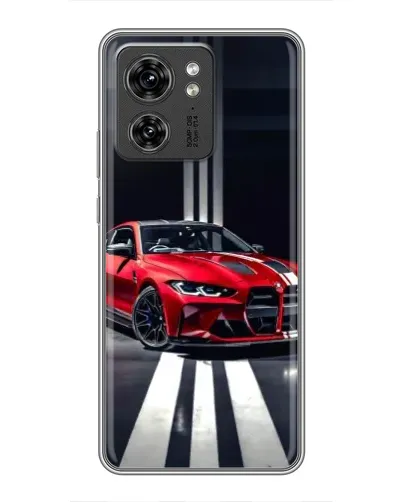 Чехол для Huawei Enjoy 90 с картинкой «Красная BMW на дороге»