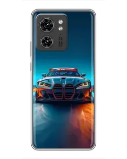 Чехол для Huawei Enjoy 90 с картинкой «BMW — огни неона»