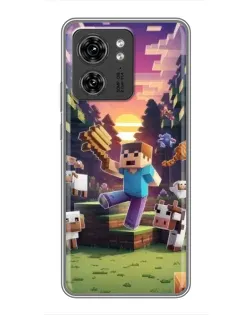 Чехол для Huawei Enjoy 90 с картинкой «Стив на ферме»