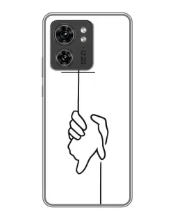 Чехол для Huawei Enjoy 90 с картинкой «Рука держит»