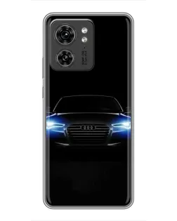 Чехол для Huawei Enjoy 90 с картинкой «Audi в неоне»