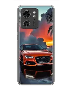 Чехол для Huawei Enjoy 90 с картинкой «Audi — закат»