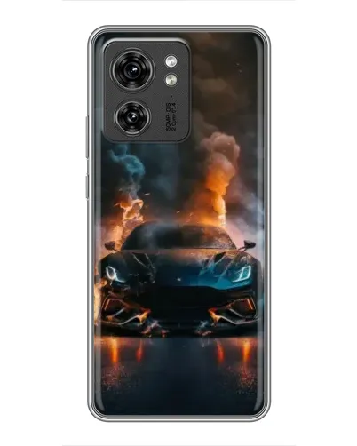 Чехол для Huawei Enjoy 90 с картинкой «Lamborghini дымная эстетика»
