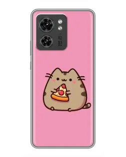 Чехол для Huawei Enjoy 90 с картинкой «Пушин с пиццей»