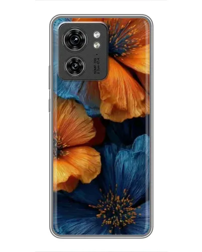 Чехол для Huawei Enjoy 90 с картинкой «Яркая сине-оранжевая флора» Чехол для Huawei Enjoy 90 с картинкой «Яркая сине-оранжевая флора»