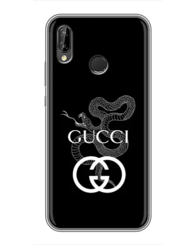 Чехол для Huawei Honor 10 Lite с картинкой «Gucci — серебряная змея»