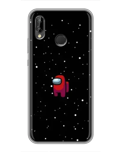 Чехол для Huawei Honor 10 Lite с картинкой «Красный Among Us»