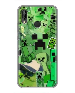 Чехол для Huawei Honor 10 Lite с картинкой «Криперы Minecraft»