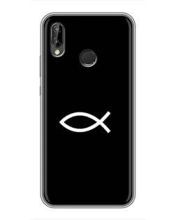 Чехол для Huawei Honor 10 Lite с картинкой «Символ рыбы Jesus» Чехол для Huawei Honor 10 Lite с картинкой «Символ рыбы Jesus»