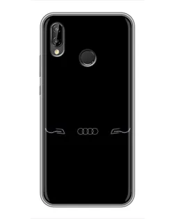 Чехол для Huawei Honor 10 Lite с картинкой «Audi — световой подпись»